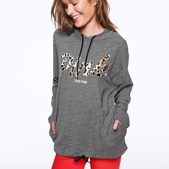 PINK Victoria's Secret Tops - VS PINK Lightweight Hoodie Sweatshirt XS Rare